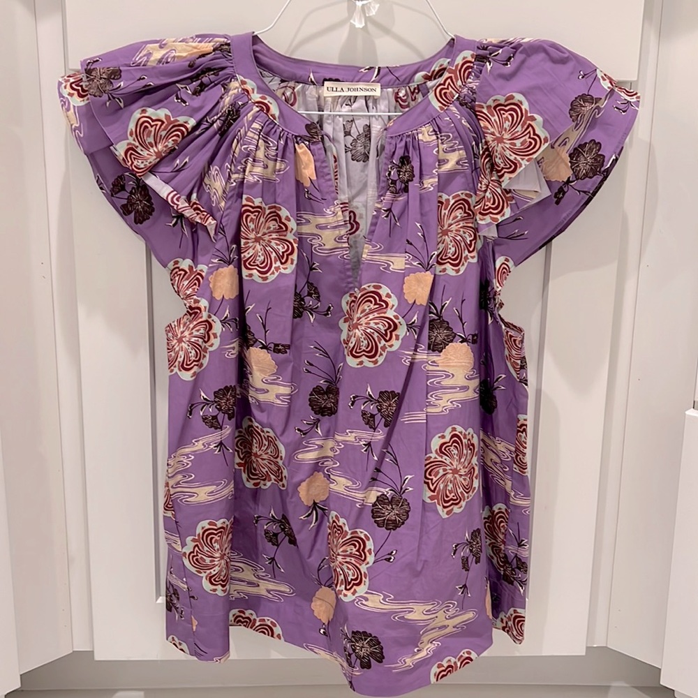 Ulla Johnson size 2 flutter sleeve blouse